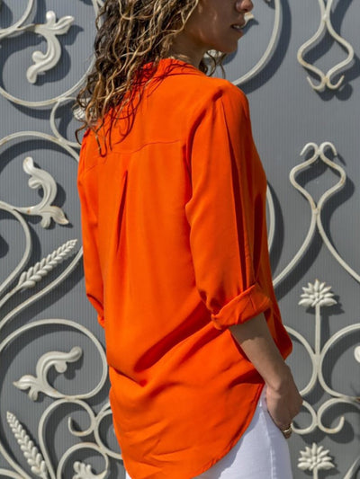 Damen Langarm-Bluse - Elegante Business Bluse