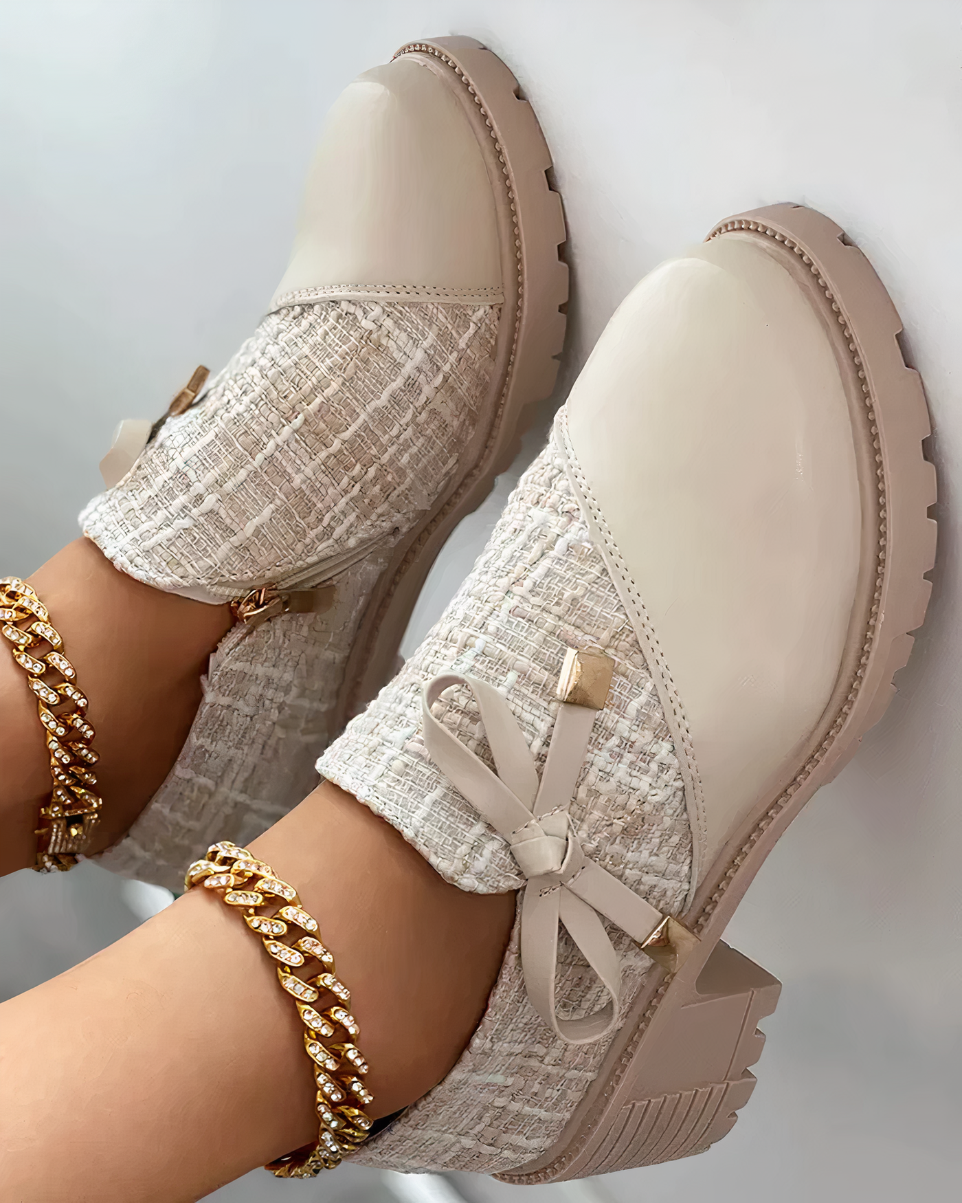 Damen Pumps mit breitem Absatz und offener Spitze