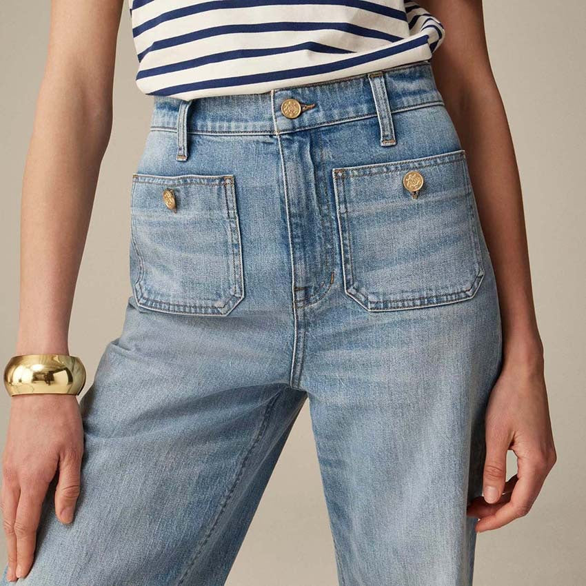 Ausgestellte Schlaghose Damen Jeans