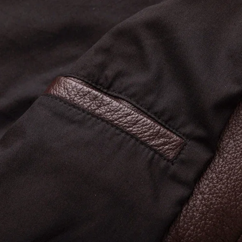 Elegante Herren-Lederjacke aus hochwertigem Echtleder - Zeitlos und stilvoll