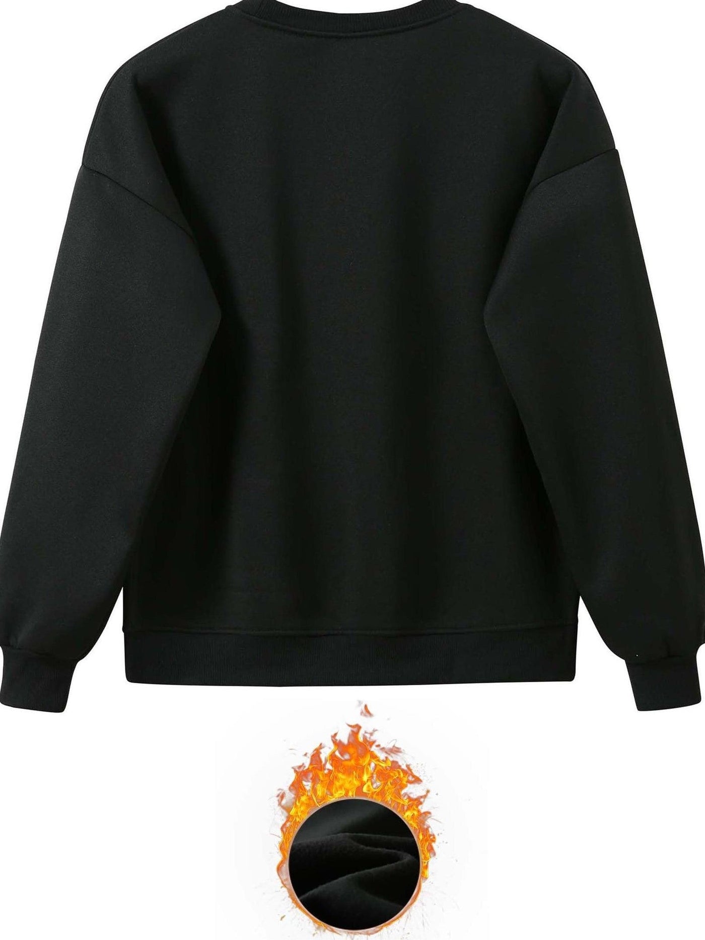 Bequemer Damen-Pullover mit Rundhals und Jogginghosenkleid | Warmes Set für Herbst und Winter