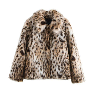 Pauline | Trendiger Leopard-Print Wintermantel