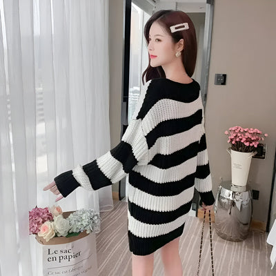 Tamara | Elegantes Strick-Krochetkleid