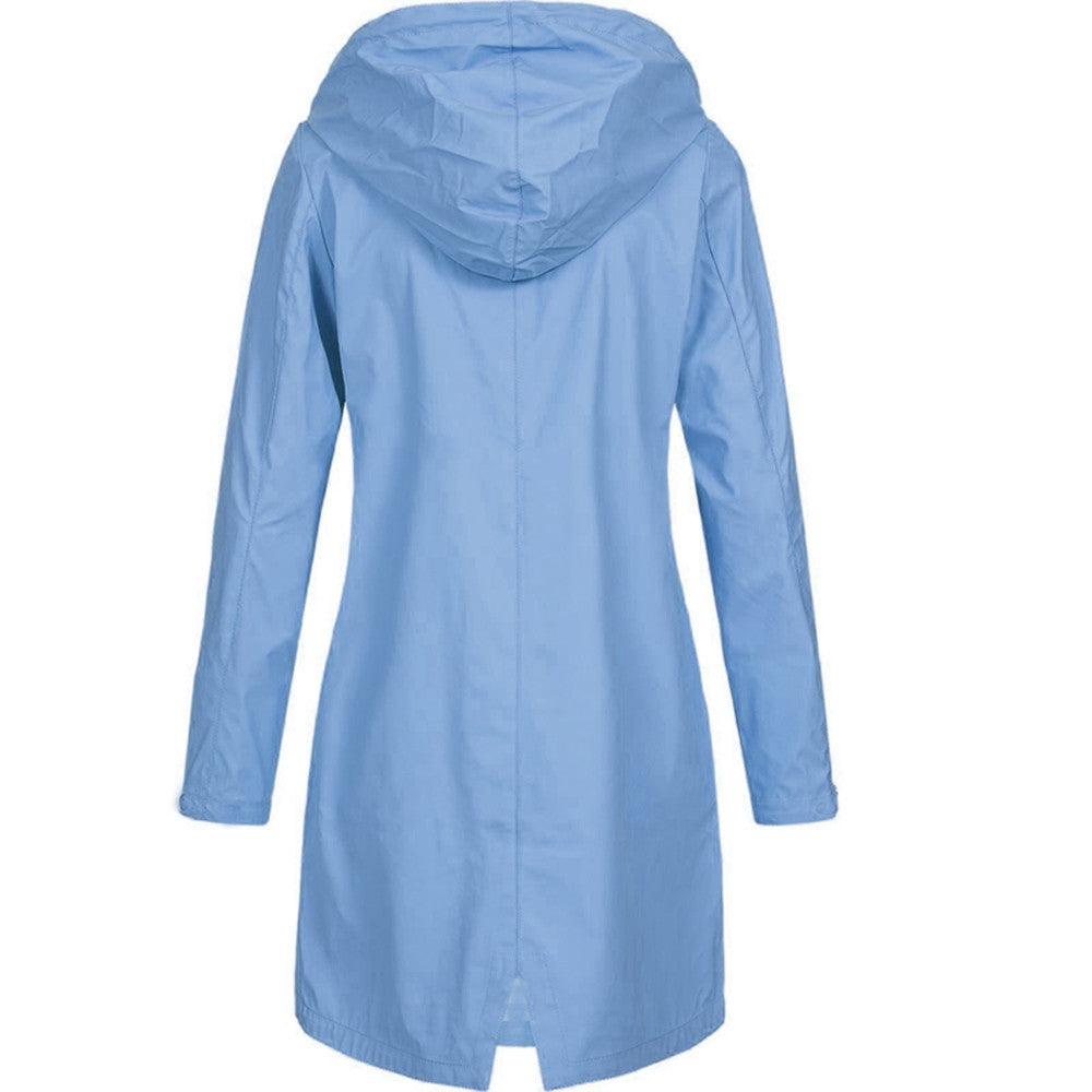 Wasserdichte Damen-Regenjacke mit Kapuze - Modern & Wetterfest