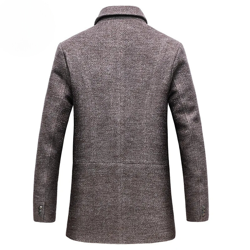 Herren Wollmantel Klassisch - Elegante Wintermode mit Innenfutter