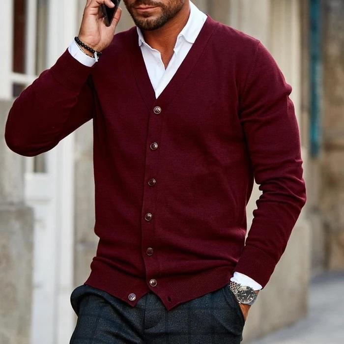 Lässiger Herren Strickcardigan