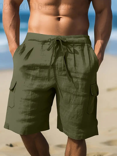 Bequeme Herren Leinenshorts