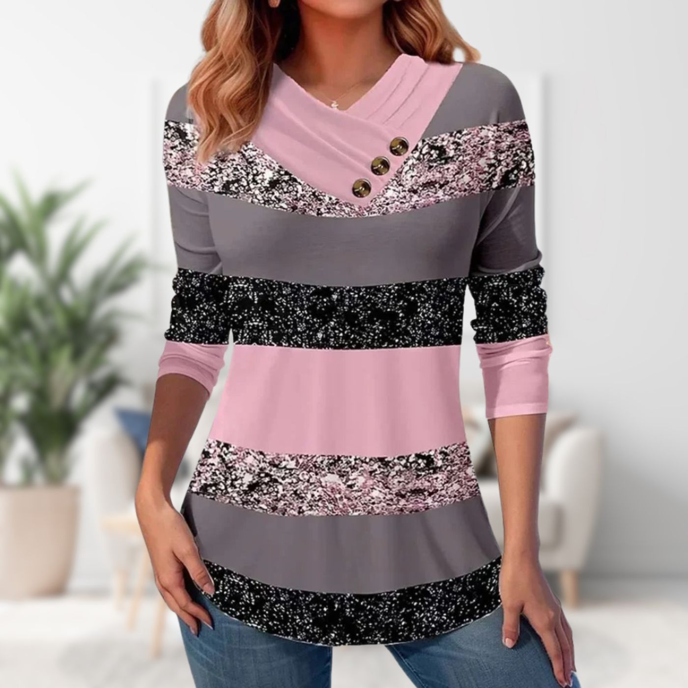 Damen V-Ausschnitt Pullover aus Feinstrick - Elegant & Weich