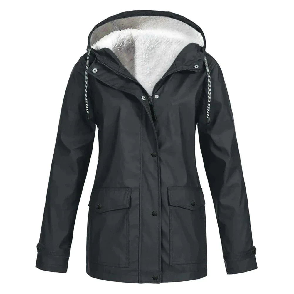 Damen Winterjacke wasserdicht & warm mit Kapuze | Outdoor Funktionsjacke