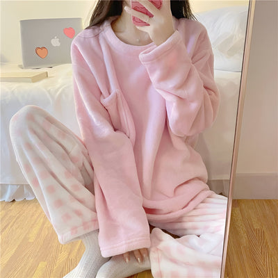 Gerda | Kuscheliges Fleece-Pyjama-Set