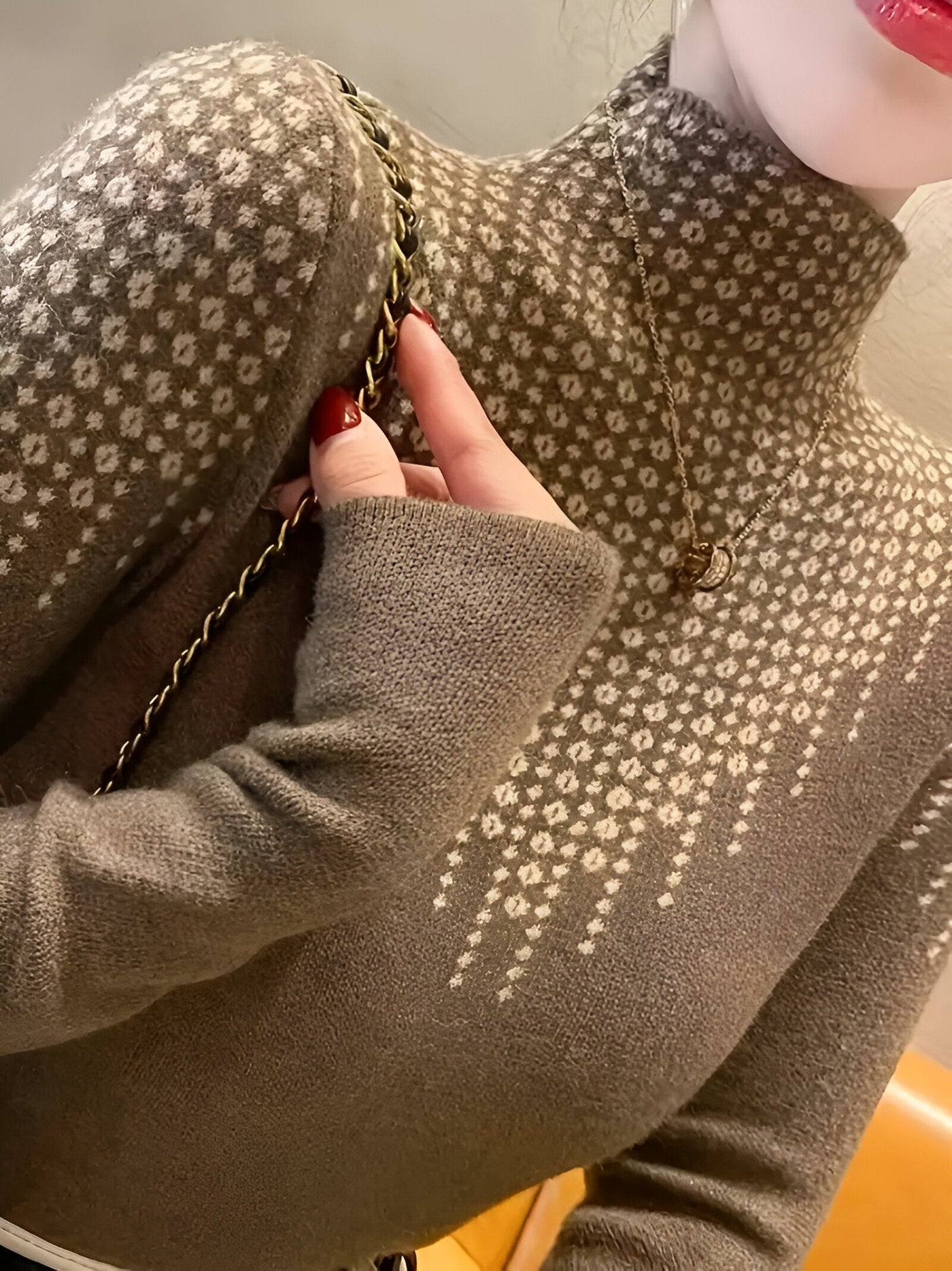 Jerrileen | Schicker Pullover mit Geo-Muster