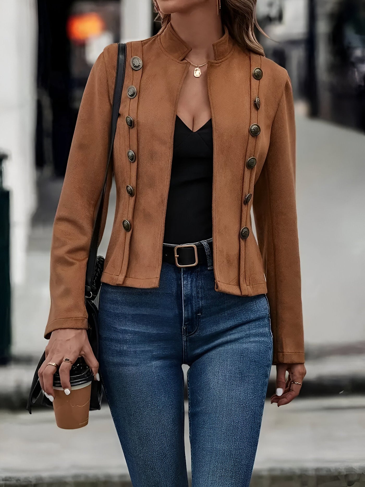 Johanna | Doppelreihige Vintage-Jacke