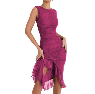 Esme – Schmaler ärmelloser Party-Club-Kleid