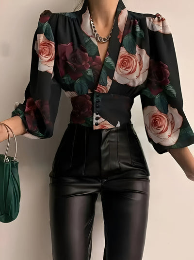 Rosali | Elegante Bluse mit floralem Muster