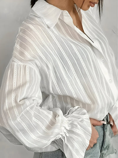 Oriholt | elegantes overshirt mit bedruckten kragen