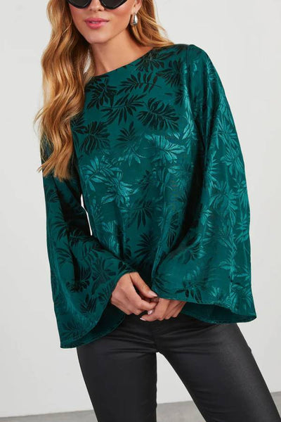 Eliana® | Geprägtes Oberteil mit weiten Ärmeln