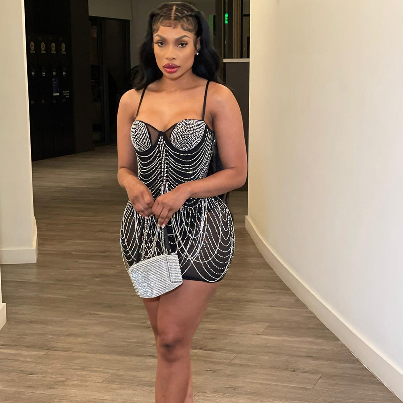 Brenda – Modisches Damenkleid mit Quasten für Partys