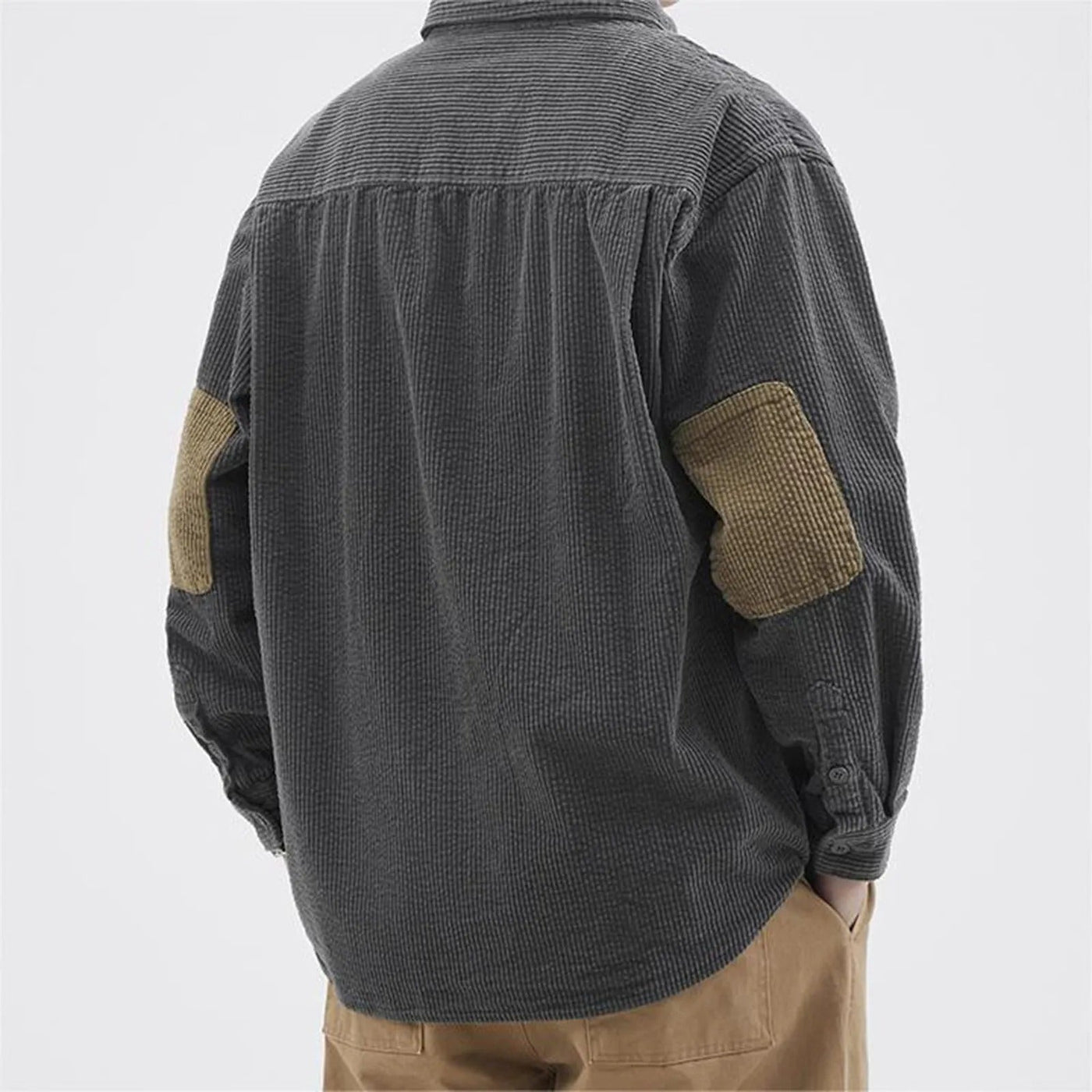 Augusto -  Herrenhemd Langarm aus Kordstoff – Bequeme Hemden für Herren, Ideal für Jede Gelegenheit