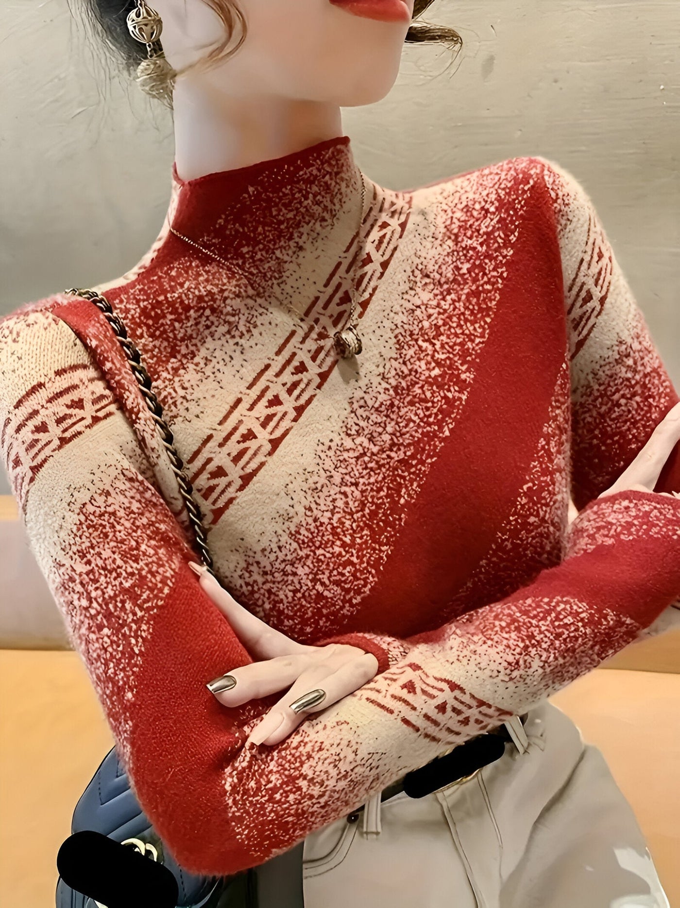 Jolina | Eleganter gestreifter Pullover