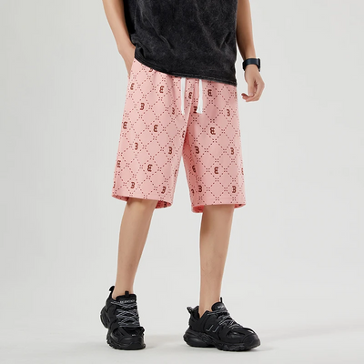 Hady -  Trendige Herren Shorts - Sommerliche Kurze Hosen mit Elastischem Bund und Muster
