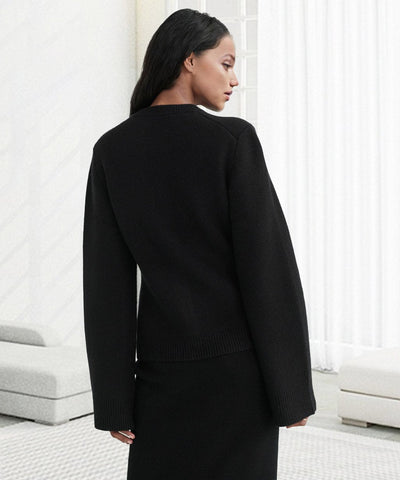 Cremefarbener Strick-Cardigan - Bella