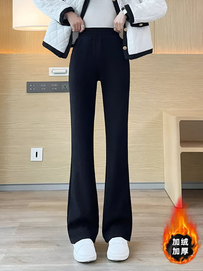 Lena | Warme & elegante Flared Velvet-Hose für den Winter