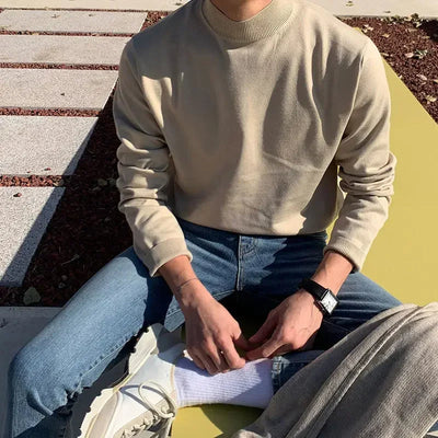 Herbst-Winter Rollkragenpullover für Herren