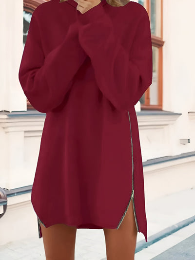 Caroline| Bequeme & Stylische Zip-Up Hoodie-Kleid