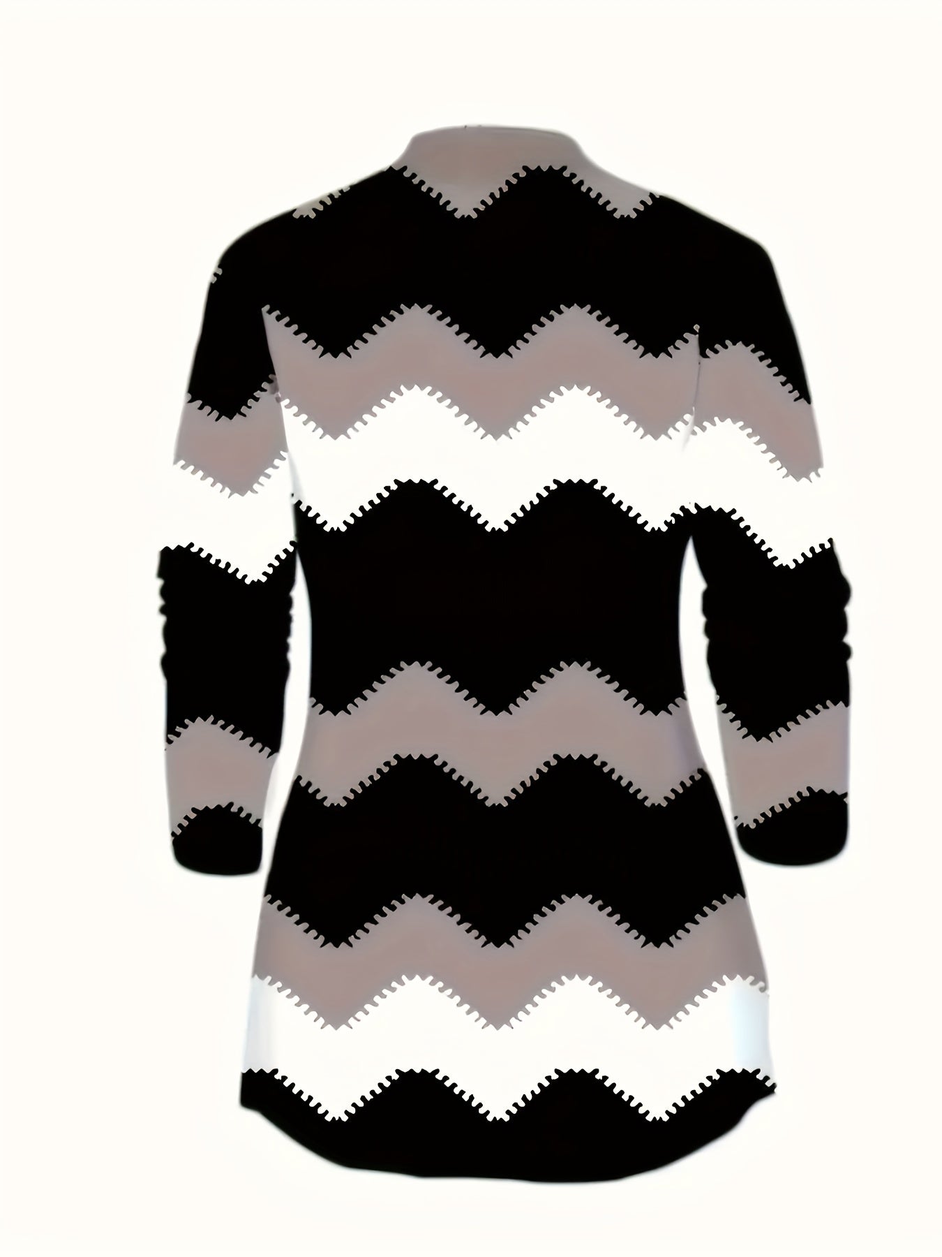 Schwarzes Dreiteiliges Set mit Chevron - Mia