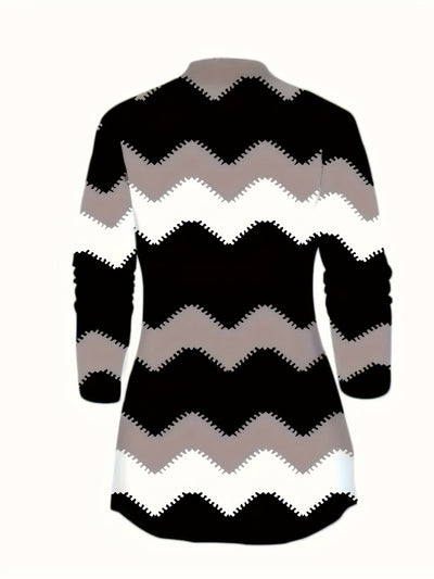 Schwarzes Dreiteiliges Set mit Chevron - Mia