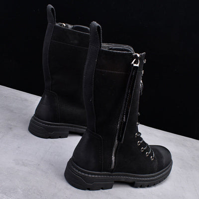 Howard – Retro Herrenstiefel mit Rundspitze und mittlerem Schaft