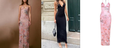 Phoebe – Sexy Slim Kleid mit floralem Druck und Spaghetti-Trägern