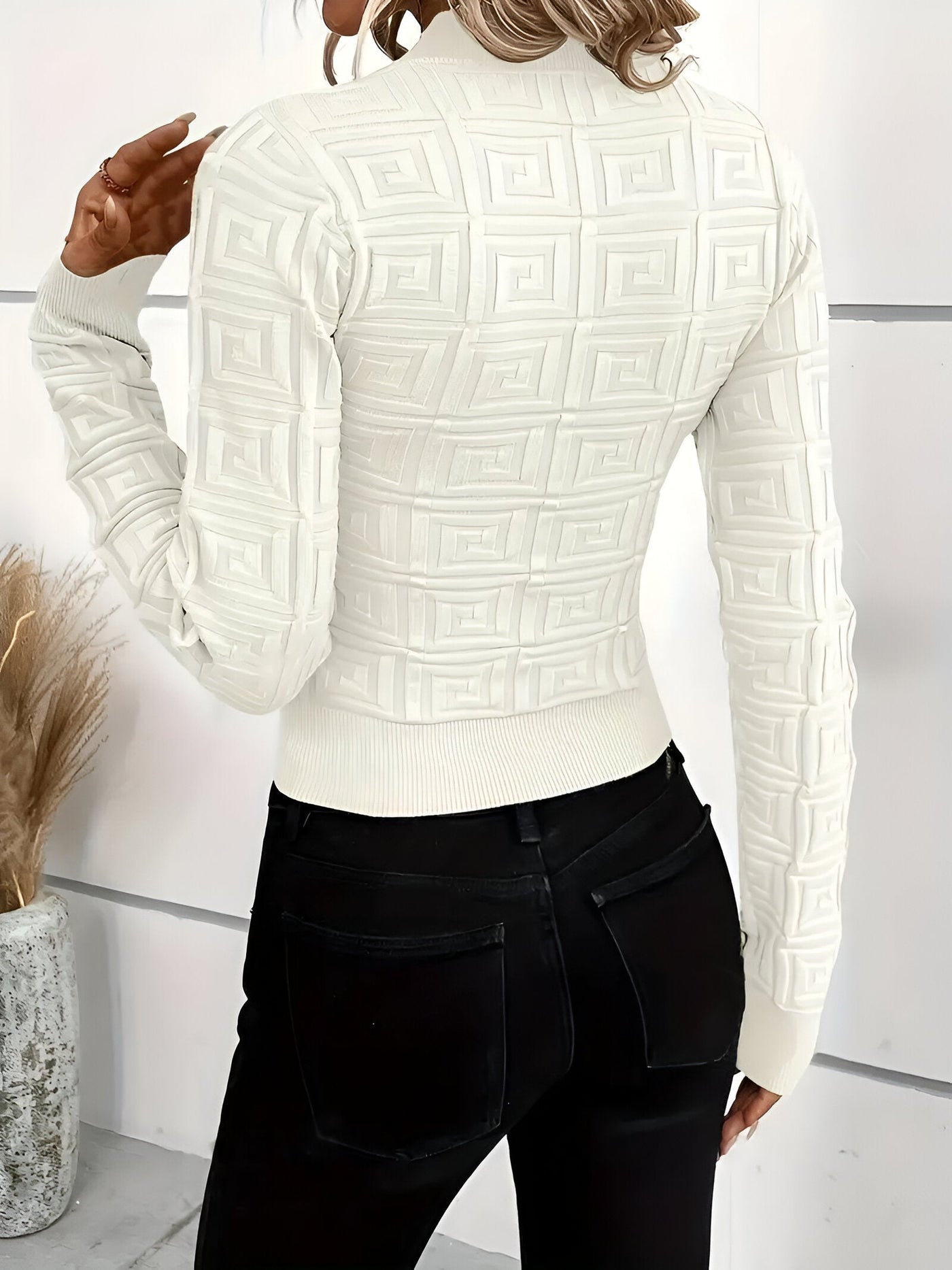 Jenevieve | Eleganter Slim-Fit Strickpullover