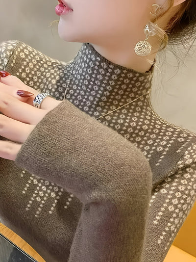 Jerrileen | Schicker Pullover mit Geo-Muster