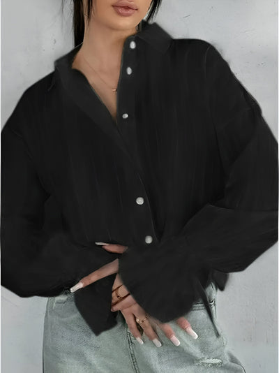 Oriholt | elegantes overshirt mit bedruckten kragen