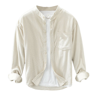 Stewart – Lässiges Cordhemd mit langen Ärmeln