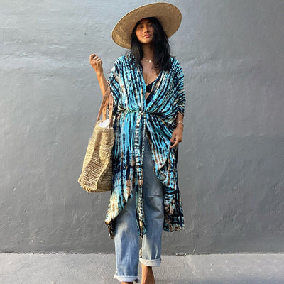 Ofelia - Elegantes Strandkleid Leichtes Material Lockerer Schnitt Ideal für den Sommer