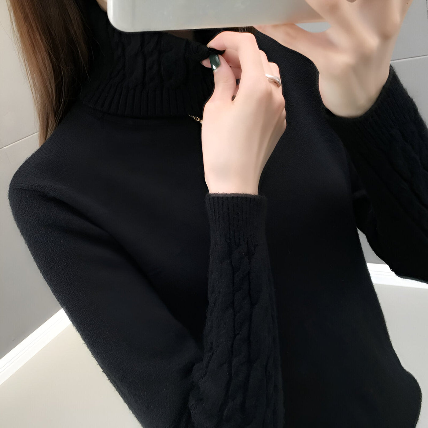 Lily | Gemütlicher Rollkragenpullover für Herbst & Winter