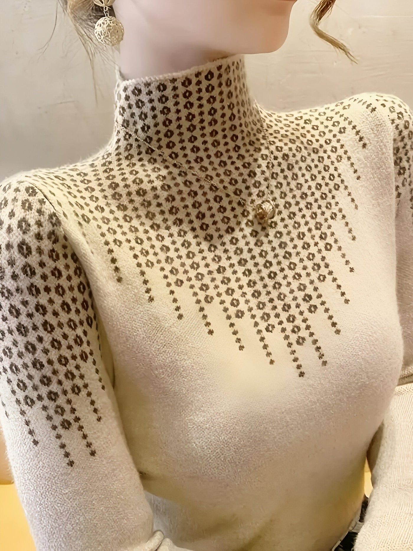 Jerrileen | Schicker Pullover mit Geo-Muster