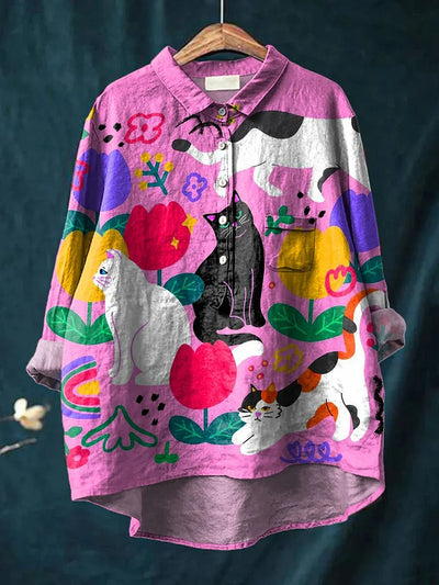 Regina | Katzen-Kunst-T-Shirt