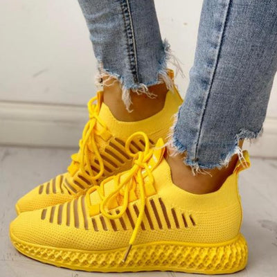 Katherine® | Gelbe Stoffsneaker für Damen (Neue Kollektion)