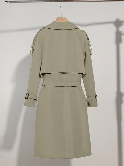 Eleganter Langarm-Trenchcoat für Damen