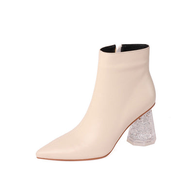 Juliet – Damen Stiefeletten mit Kristallabsatz