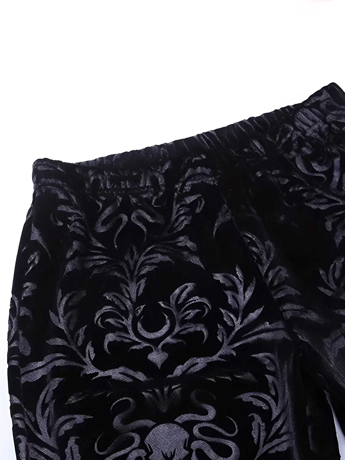 Bianca | Elegante Gothic Floral Schlaghosen