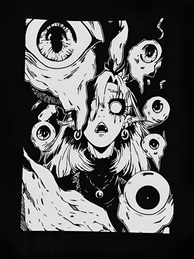 Philomena | Gruseliges Halloween Cartoon Print T-Shirt