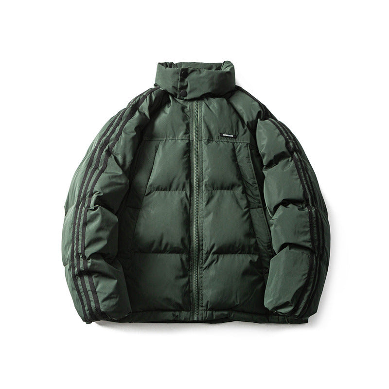 Judy - warme gestreifte baumwolljacke für männer