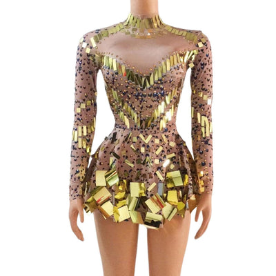 Judith – Glänzendes Party-Kleid mit Spiegeln