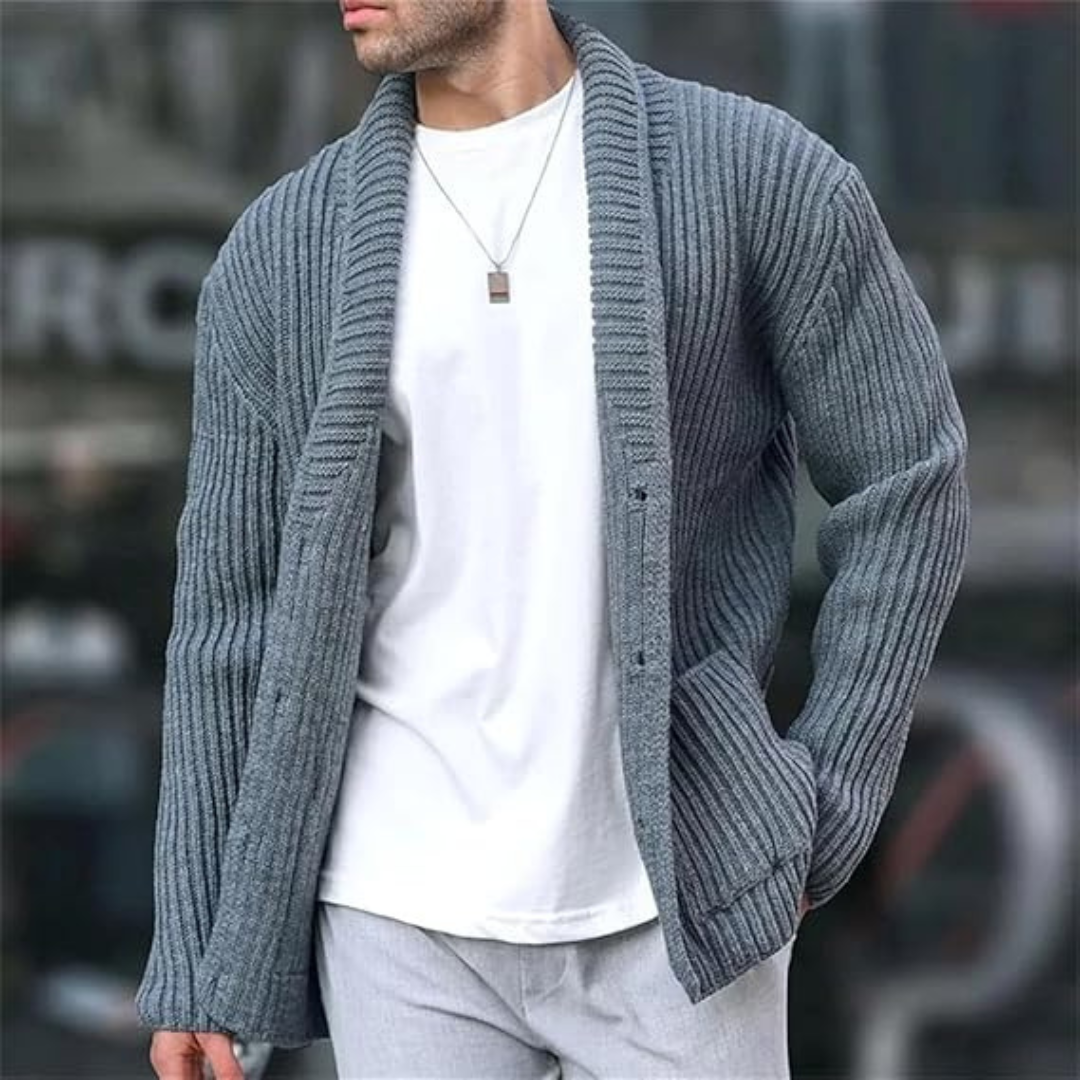 Strick-Cardigan mit Relaxed Fit für Herren