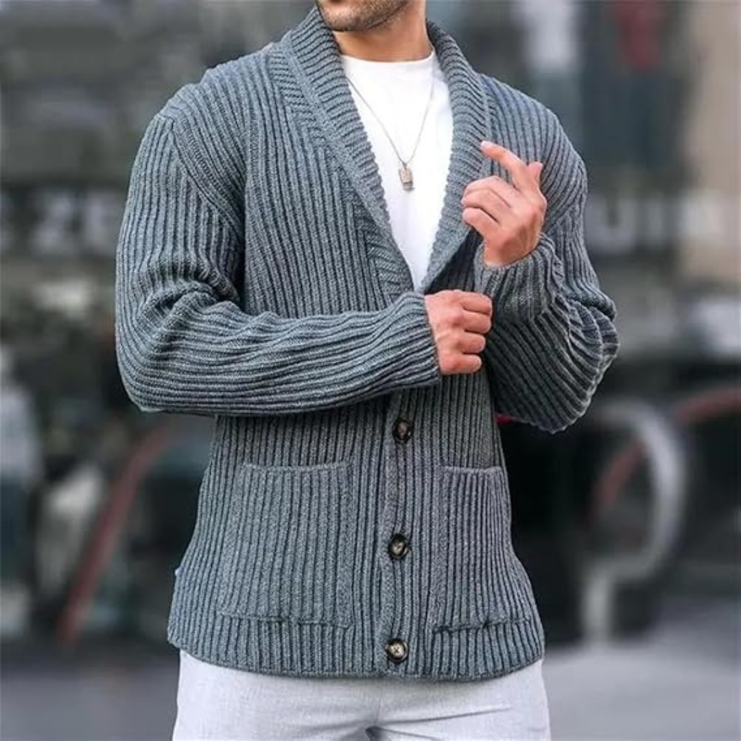 Strick-Cardigan mit Relaxed Fit für Herren