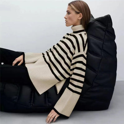 Warmer Rollkragenpullover für Frauen